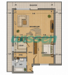 Grundriss - Schöne 2-Zimmer Wohnung mit rundum laufender Terrasse in Hersel! Ruhig & sonnig!