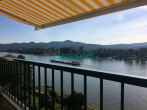 Loggia - Logenblick auf den Rhein! Gepflegte frisch renovierte 2 Zimmer Wohnung!