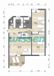 Grundriss - Erstbezug nach Sanierung: Hochwertige 3-Zimmer Wohnung im Kurviertel!
